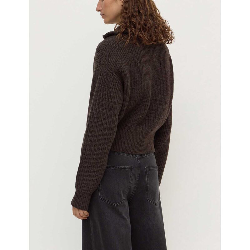 Assembly Label Kaia Wool Zip Sweater Ganache Marle image number 1